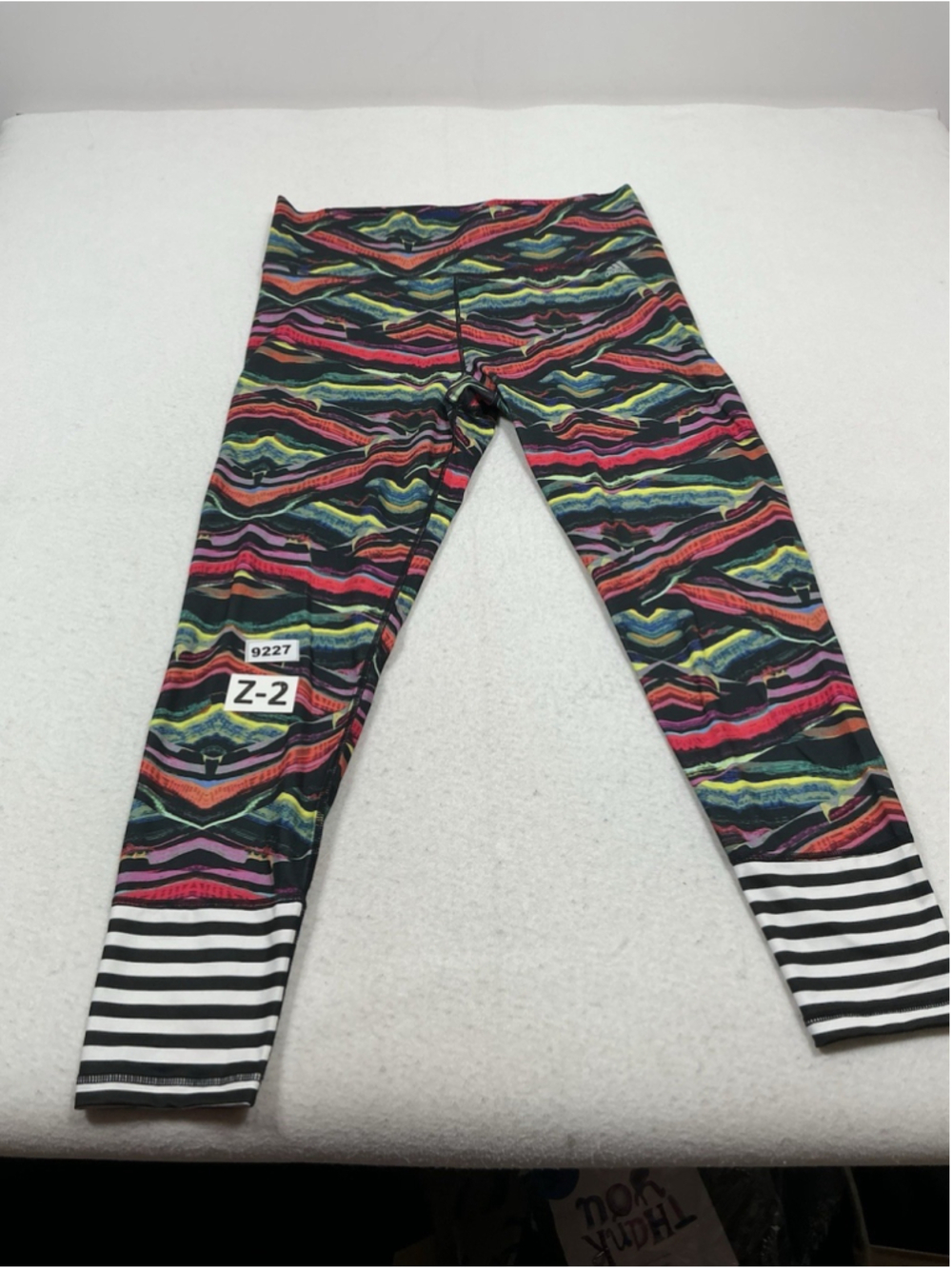 Womans Excellent Adidas Climalite Compression Work Out Pants XL Multicolor